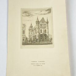 Grafikos darbas ant kartono “Akademija” 26,5x39x0,1 cm