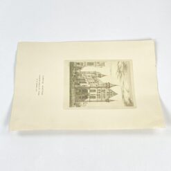 Grafikos darbas ant kartono “Akademija” 26,5x39x0,1 cm