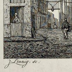 Grafikos darbas ant kartono “Akademija” 26,5x39x0,1 cm