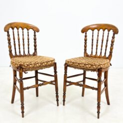 Riešutmedžio kėdės 2 vnt. Komplektas 40x43x89,5 cm, 51 cm