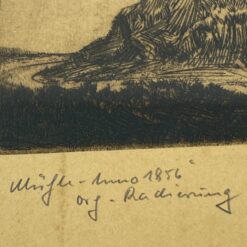 Įrėmintas grafikos darbas “Malūnas” 38,5×47,5×1,5 cm