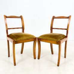 Biedermeier stiliaus riešutmedžio kėdės 2 vnt. kompl. 48x49x84 cm, 50 cm