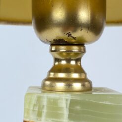 Staliniai šviestuvai iš onikso ir žalvario 2 vnt. komplektas 21x21x57,5 cm