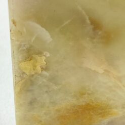 Staliniai šviestuvai iš onikso ir žalvario 2 vnt. komplektas 21x21x57,5 cm