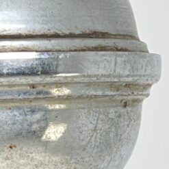 Vintažinis metalinis pakabinamas šviestuvas stikliniu gaubtu 18x28x78 cm