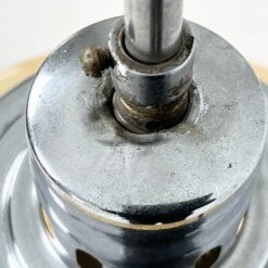 Art Deco stiliaus metalinis pakabinamas šviestuvas stiklo gaubtu 16x16x92 cm