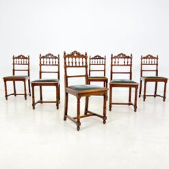 Ąžuolinės kėdės 6 vnt. Komplektas 41x44x91 cm, 46cm