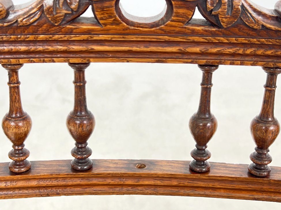 DP0338-kedes-14 Ąžuolinės kėdės 6 vnt. Komplektas 41x44x91 cm, 46cm