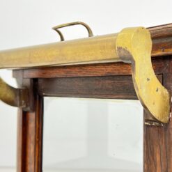 Ąžuolinis įstiklintas bariukas su padėklu 41x72x73 cm