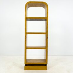 Art Deco stiliaus pastatoma riešutmedžio lukšto lentyna 30x60,5x178,5 cm