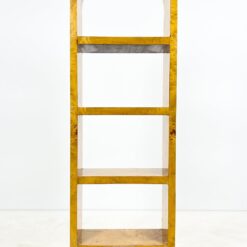 Art Deco stiliaus pastatoma riešutmedžio lukšto lentyna 30×60,5×178,5 cm