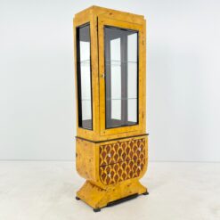 Art Deco stiliaus vitrina su stalčiais 39x69,5x189 cm