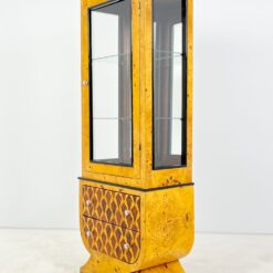 Art Deco stiliaus vitrina su stalčiais 39×69,5×189 cm