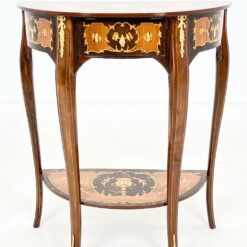 Louis XV stiliaus konsolė su letynėle ir stalčiuku 31x63x75 cm