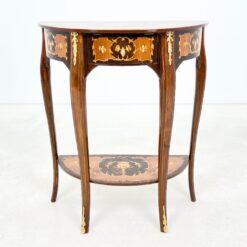 Louis XV stiliaus konsolė su letynėle ir stalčiuku 31x63x75 cm