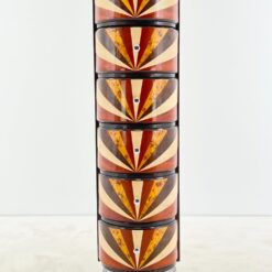 Art deco stiliaus šešių stalčių komoda 50x40x156 cm