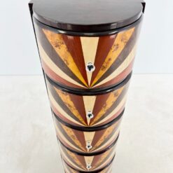 Art deco stiliaus šešių stalčių komoda 50x40x156 cm