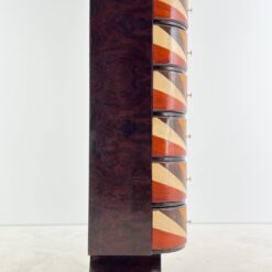 Art deco stiliaus šešių stalčių komoda 50x40x156 cm