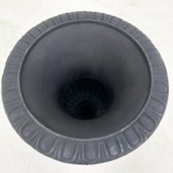 Ketaus juodos spalvos lauko vazonai 2 vnt. komplektas 55x55x73 cm