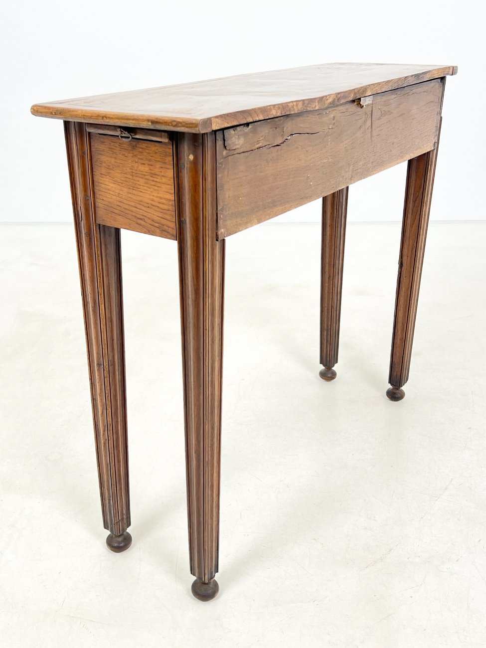 HK1031-stalai-11 Medinė konsolė su stalčiuku 27x83x72,5 cm