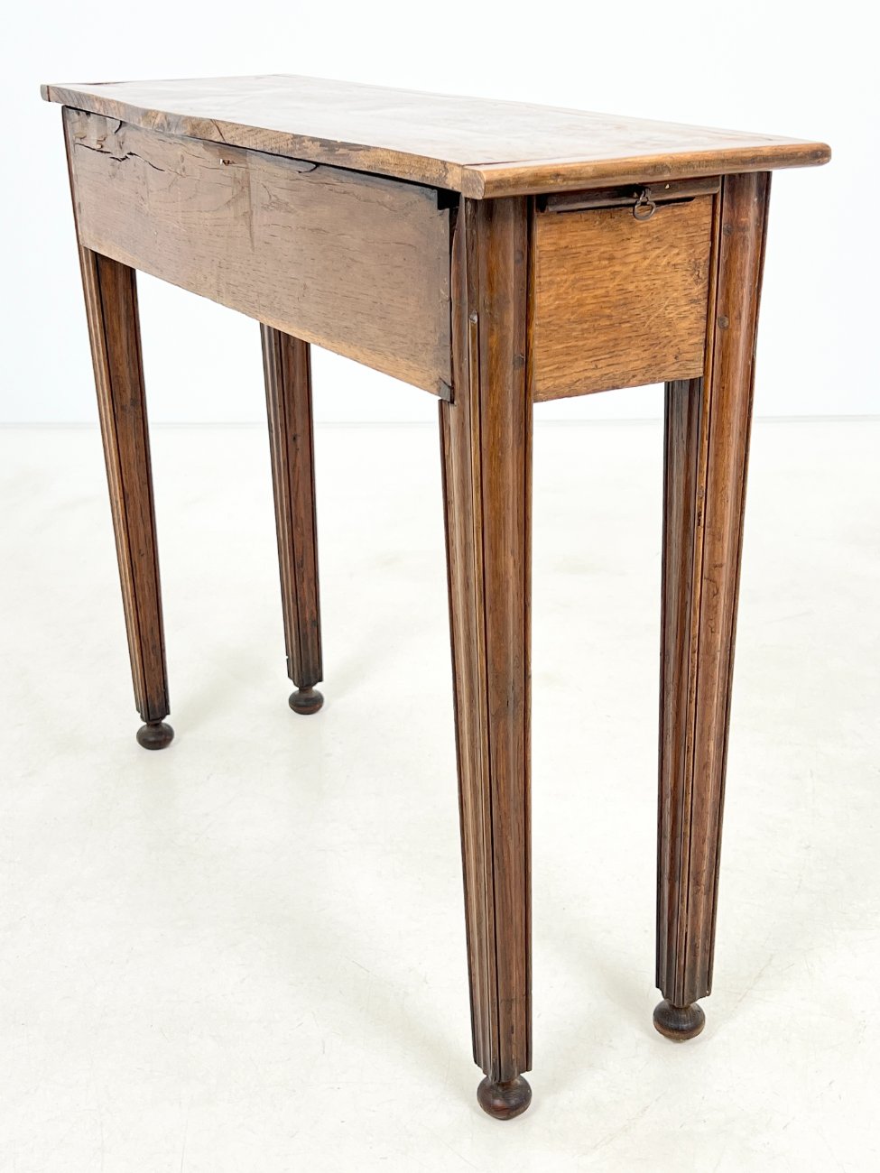 HK1031-stalai-12 Medinė konsolė su stalčiuku 27x83x72,5 cm