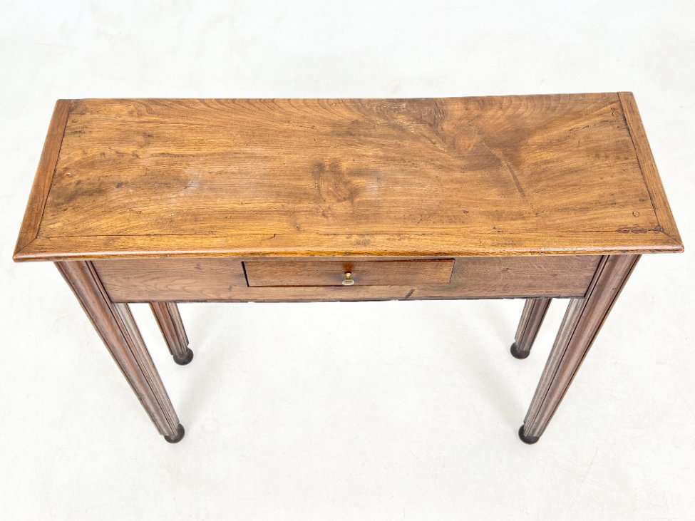 HK1031-stalai-5 Medinė konsolė su stalčiuku 27x83x72,5 cm