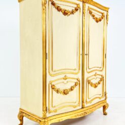 Dviejų durų medinė rūbų spinta rokoko stiliaus 65x145x201,5 cm