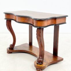 Chippendale stiliaus raudonmedžio konsolė su liūto kojomis 48x91x67,5 cm