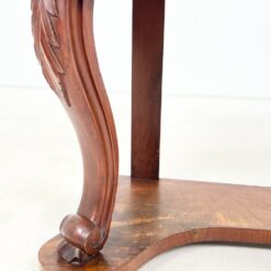 Chippendale stiliaus raudonmedžio konsolė su liūto kojomis 48x91x67,5 cm