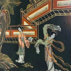 Rytietiška, medinė, žalios spalvos komoda 58x106x165,5 cm