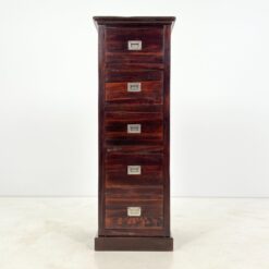 Bombay stiliaus penkių stalčių komoda 47x42x134,5 cm