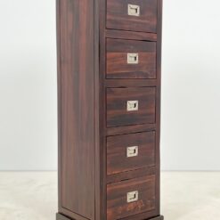Bombay stiliaus penkių stalčių komoda 47x42x134,5 cm