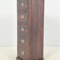 Bombay stiliaus penkių stalčių komoda 47x42x134,5 cm