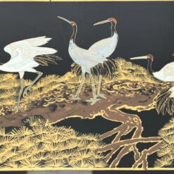 Rytietiška TV komoda su durelėmis ir stalčiumi 37,5×93,5×74 cm