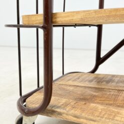 Industrinio stiliaus serviravimo staliukas su stalčiais 39x108x101 cm