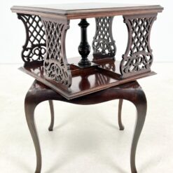 Aplink savo ašį besisukanti knygų lentyna – staliukas 46x45x72 cm