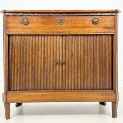 Senovinė raudonmedžio komoda su slankiojončiom durelėm 36x78x70 cm