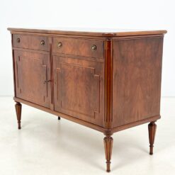 Raudonmedžio komoda su dvejais stalčiais ir durelėmis 50x117x83 cm