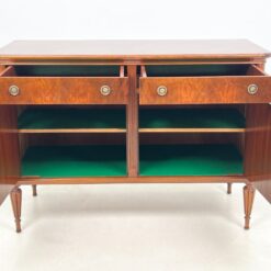 Raudonmedžio komoda su dvejais stalčiais ir durelėmis 50x117x83 cm