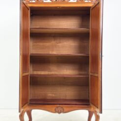 Baroko stiliaus raudonmedžio dviejų durų spinta su drožiniais 42x105x198 cm