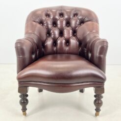 Chesterfield stiliaus odinis fotelis medinėmis kojomis 82x76x95 cm, 49 cm