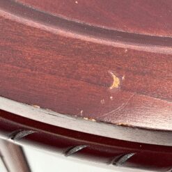 Apvalus raudonmedžio bariukas su padėklu 54x53x71,5 cm