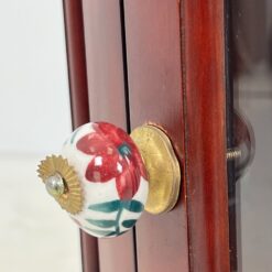 Apvalus raudonmedžio bariukas su padėklu 54x53x71,5 cm