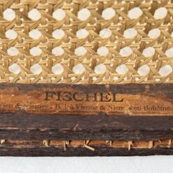 Medinės “Fischel” kėdės su ratanu 4 vnt. komplektas 49x40x101 cm, 48 cm