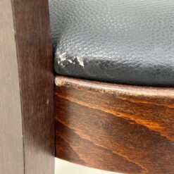 Thonet stiliaus medinis krėslas su eko odos sėdimąja dalimi 48x54x79 cm, 49 cm