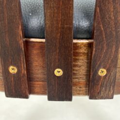 Thonet stiliaus medinis krėslas su eko odos sėdimąja dalimi 48x54x79 cm, 49 cm