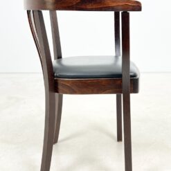 Thonet stiliaus medinis krėslas su eko odos sėdimąja dalimi 48x54x79 cm, 49 cm