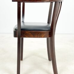Thonet stiliaus medinis krėslas su eko odos sėdimąja dalimi 48x54x79 cm, 49 cm