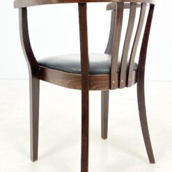 Thonet stiliaus medinis krėslas su eko odos sėdimąja dalimi 48x54x79 cm, 49 cm