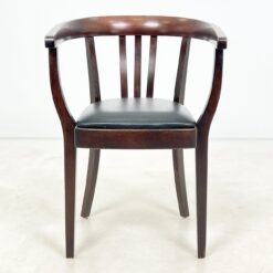 Thonet stiliaus medinis krėslas su eko odos sėdimąja dalimi 48x54x79 cm, 49 cm